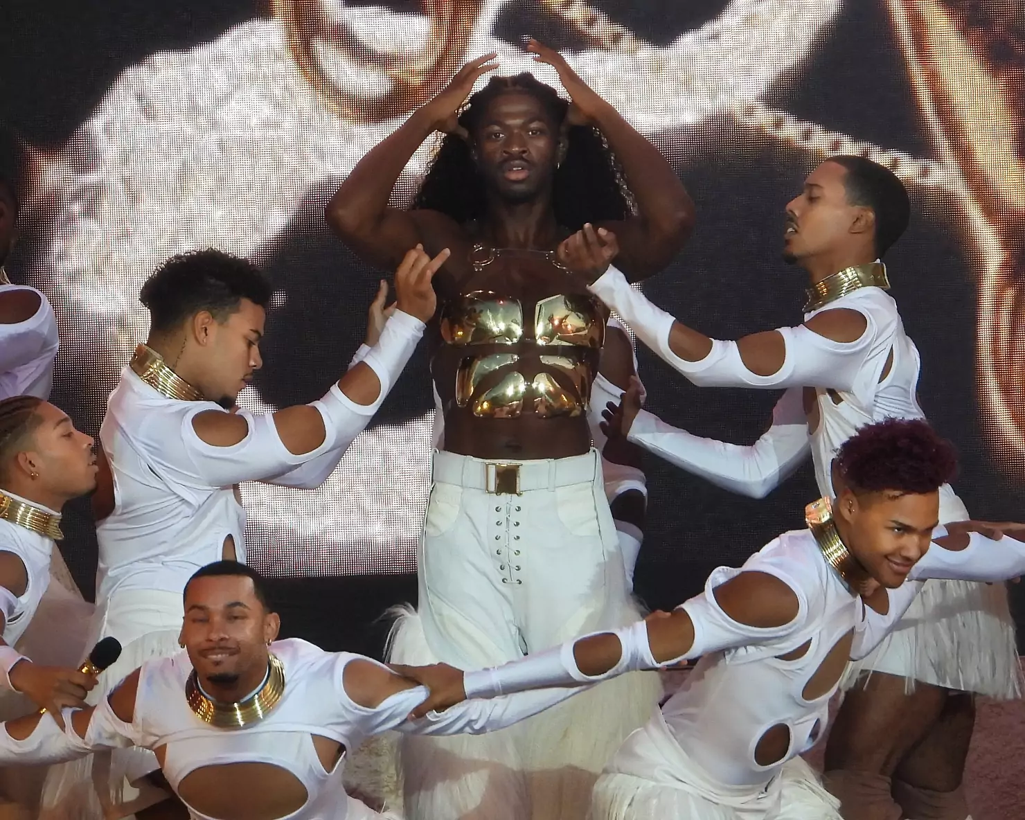 Lil Nas X sur scène au festival Lollapalooza en juillet 2023