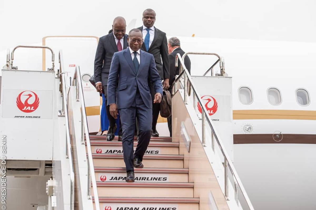 Patrice Talon au Japon à l'intronisation du nouvel Empereur Naruhito (octobre 2019)