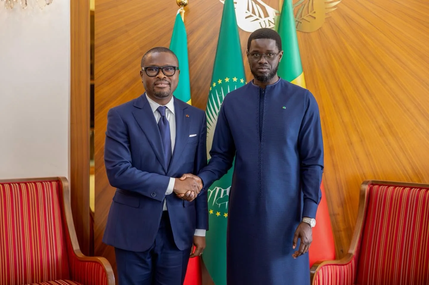 Romuald Wadagni et Bassirou Diomaye Faye