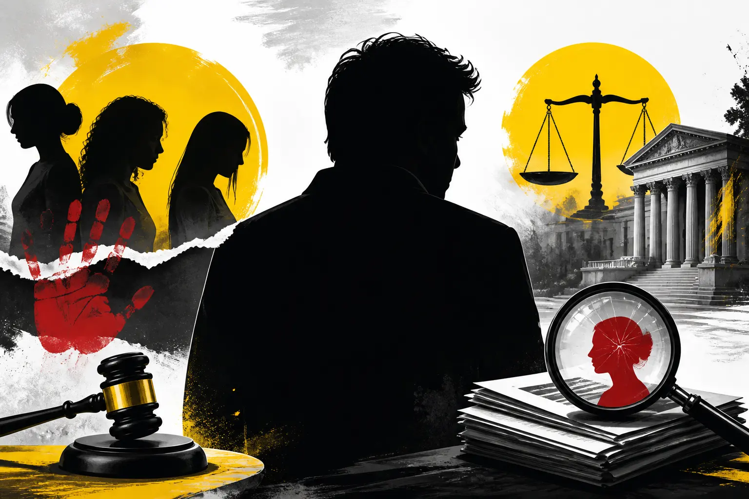Illustration editoriale pour Patrick Bruel mis en examen : « Celles qui ont déposé des plaintes ont menti »